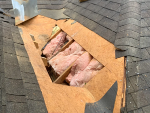 Thermal insulation under a residential roof